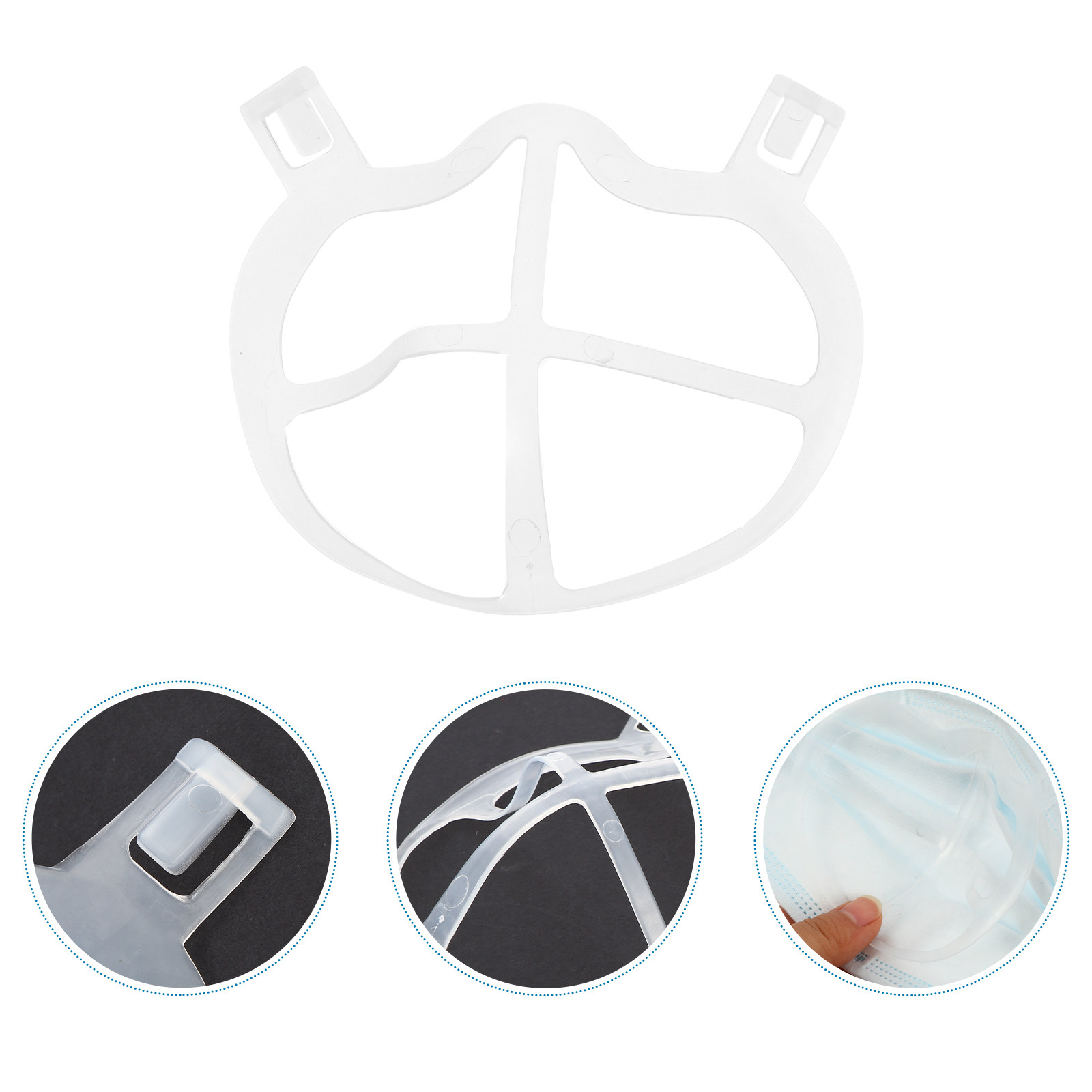 10Pcs Ultra-Thin Soft Silicone – Silicone Mask Bracket recenzja i cena