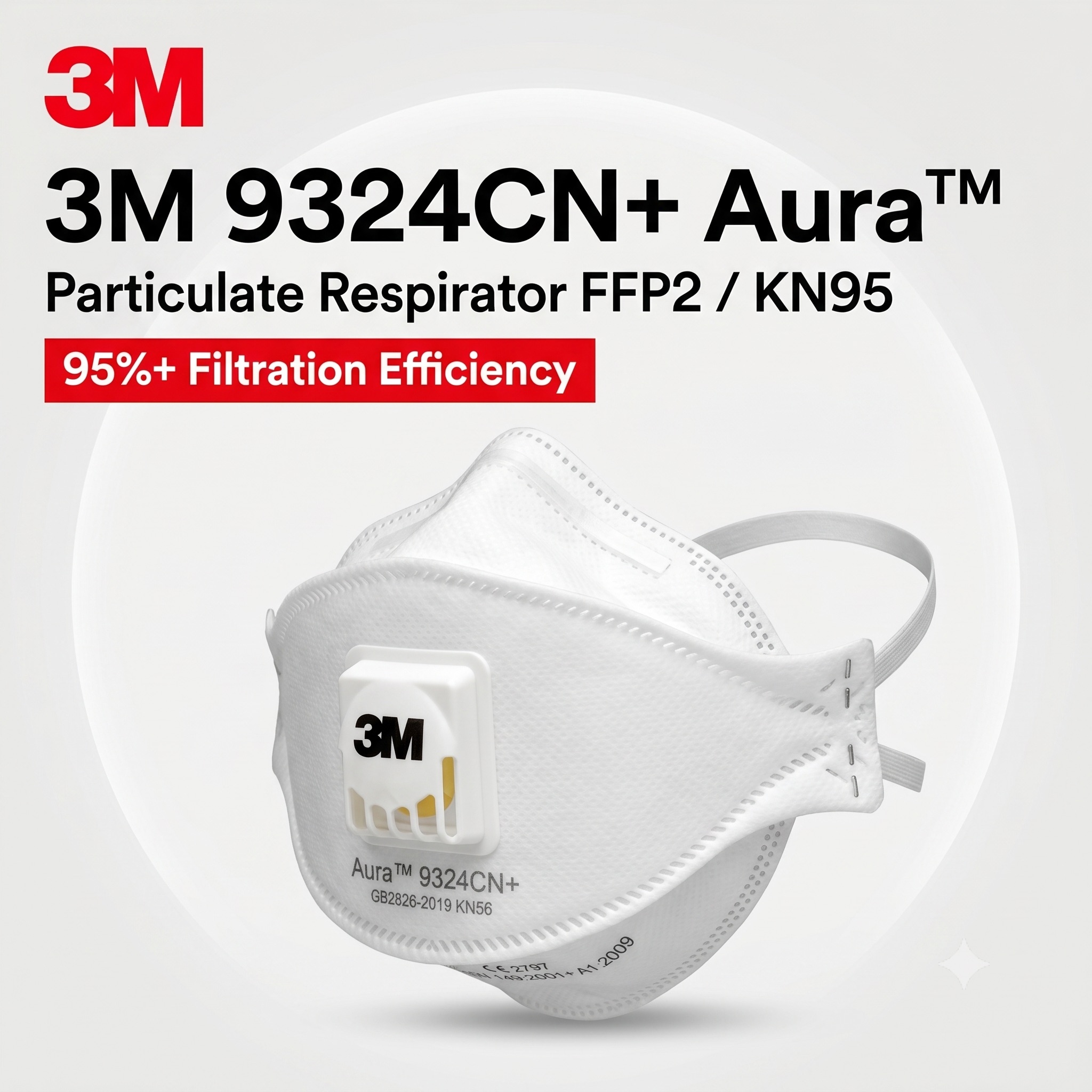3M 9324CN+ Respirator FFP2 KN9 – Kn95 Respirator Mask recenzja i cena