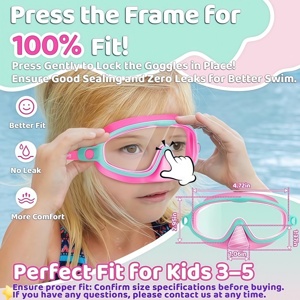 Kids Swim Goggles with Nose Co – Anti Pollution Mask recenzja i cena