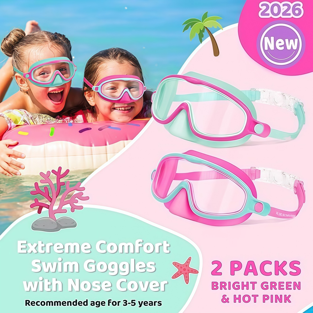 Kids Swim Goggles with Nose Co – Anti Pollution Mask recenzja i cena
