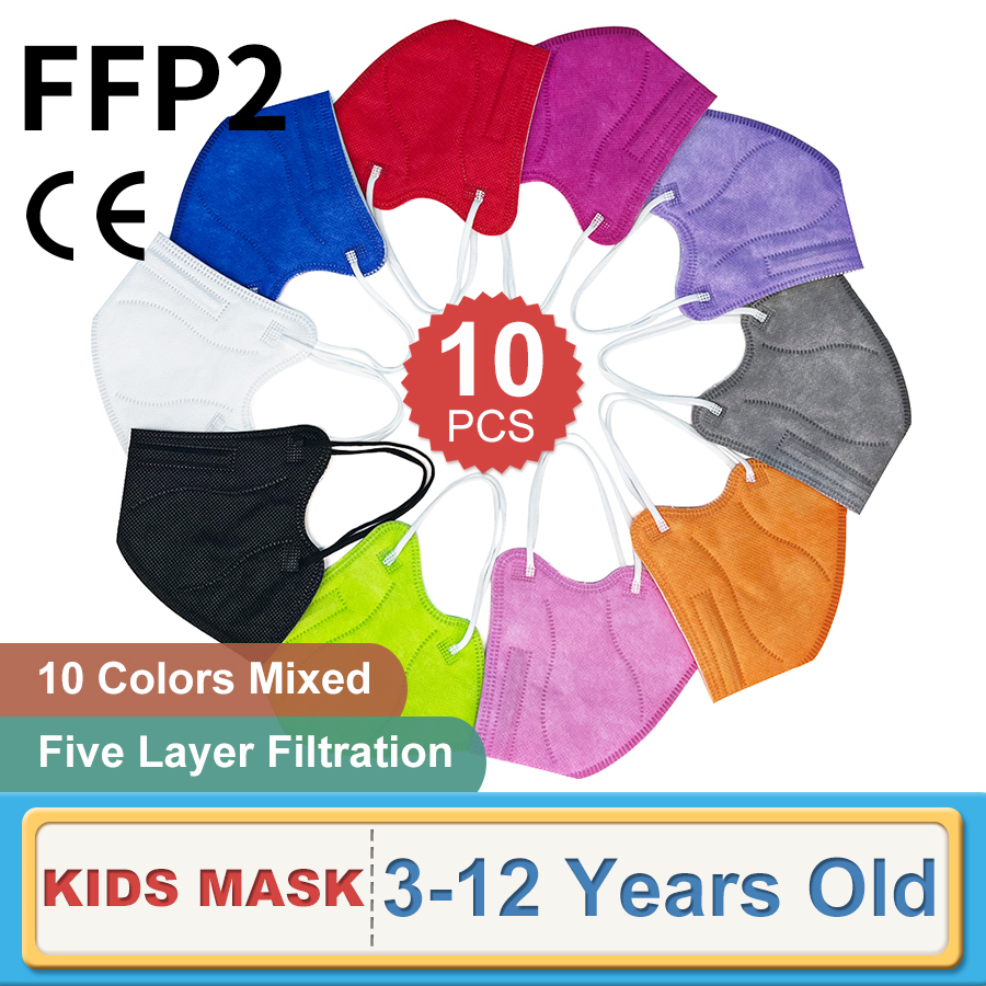 10PCS Children FFP2 Face Mask  – Kids Face Mask recenzja i cena