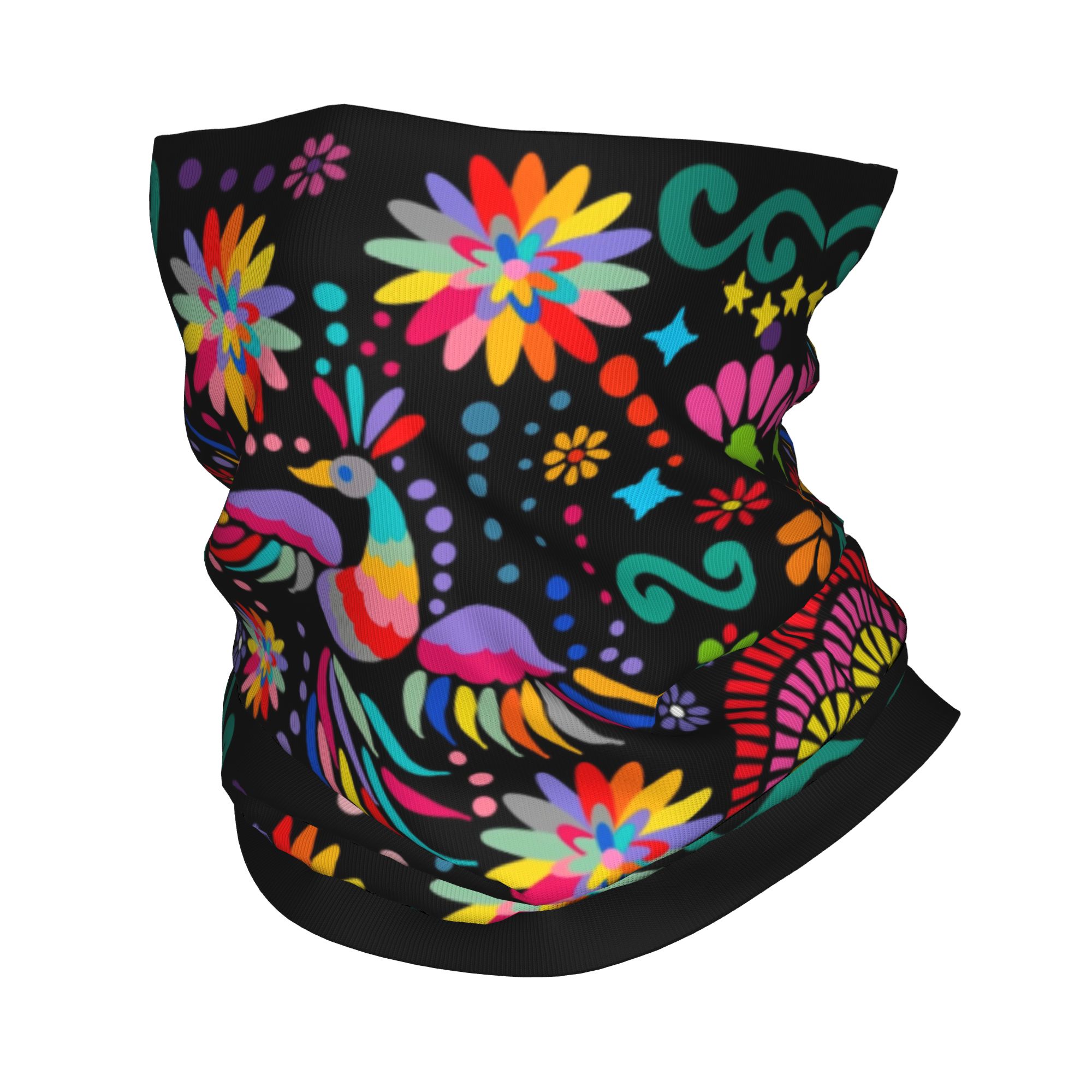Custom Mexican Floral Flower T – Neck Gaiter Face Cover recenzja i cena