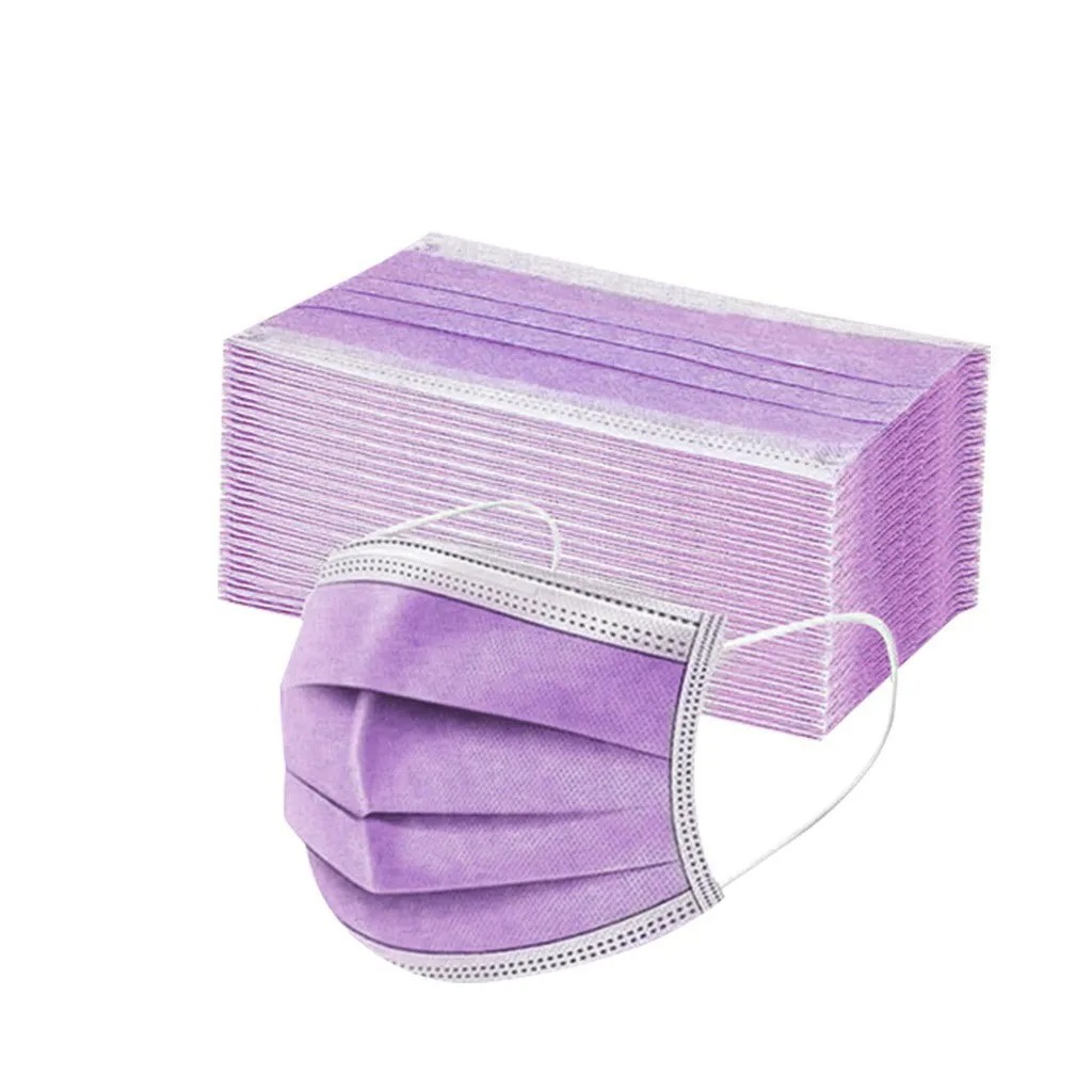 50PCS Women Man Solid Mask Dis – Disposable Surgical Mask recenzja i cena