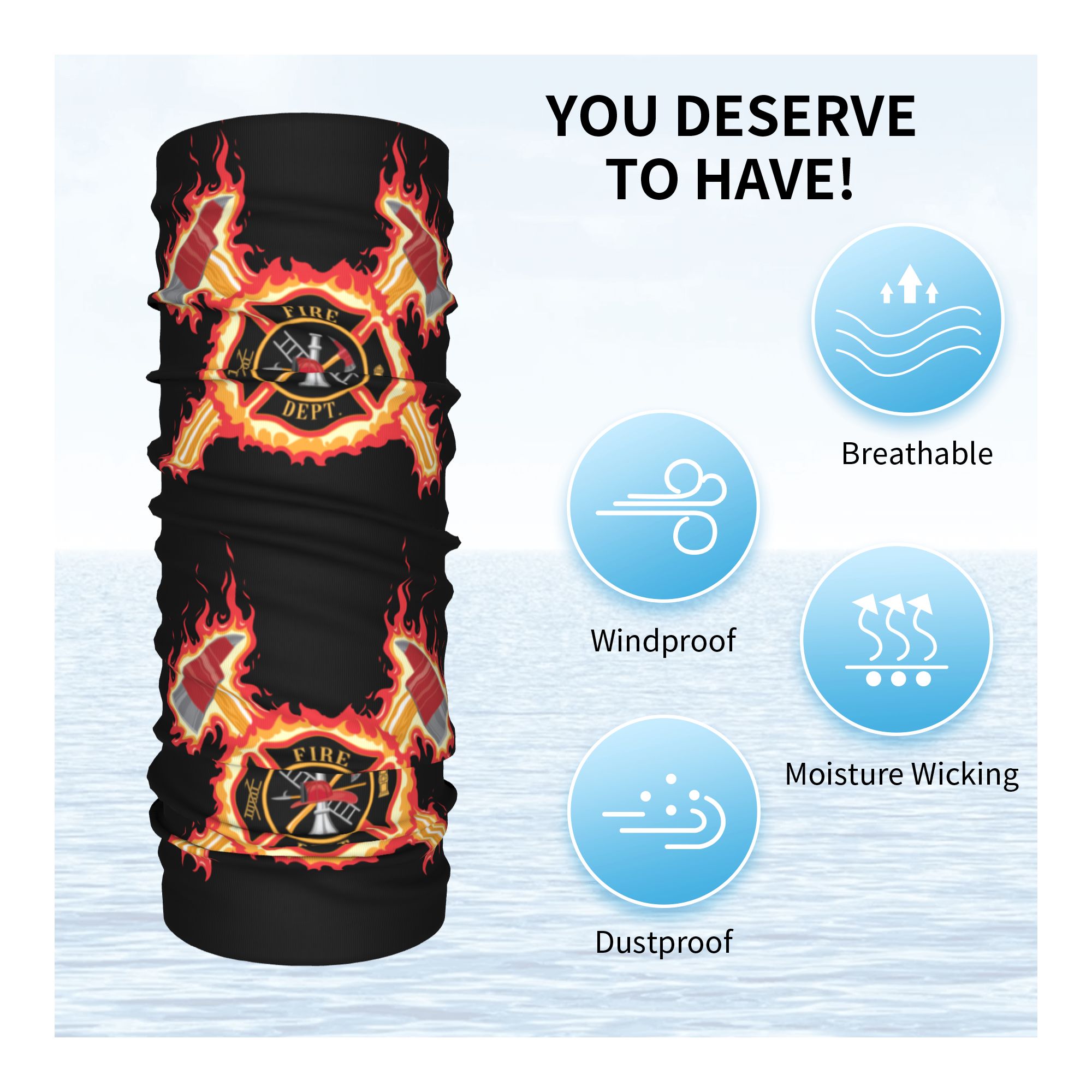Custom Firefighter Cross Banda – Neck Gaiter Face Cover recenzja i cena