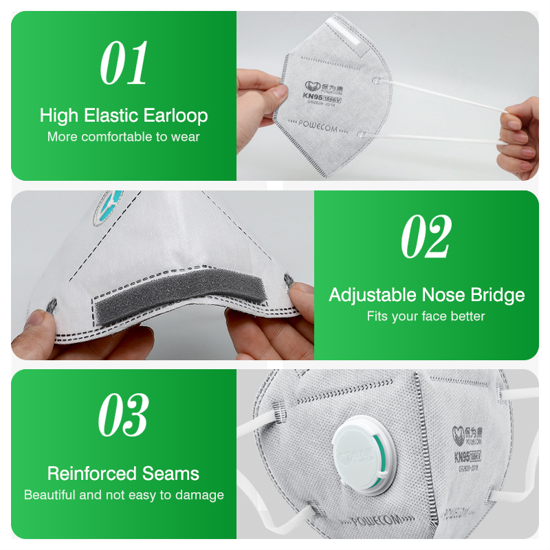 POWECOM KN95 Masks Activated C – Disposable Surgical Mask recenzja i cena