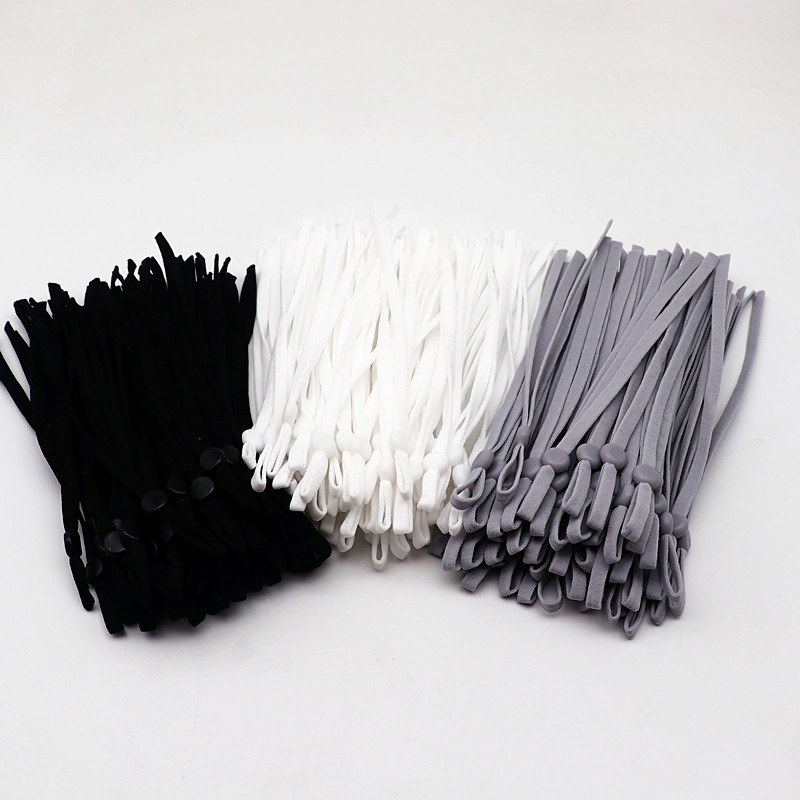 100Pcs15CM/5mm Black and White – Mask Lanyard Adjustable recenzja i cena