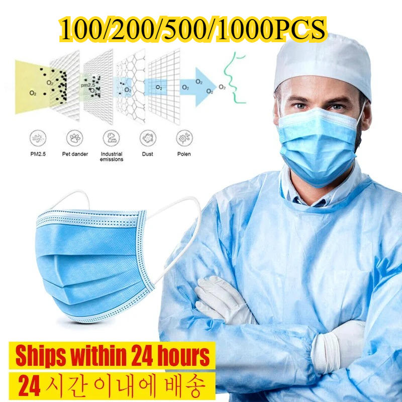 3-Layer Disposable Face Mask-A – Disposable Mask Blue recenzja i cena